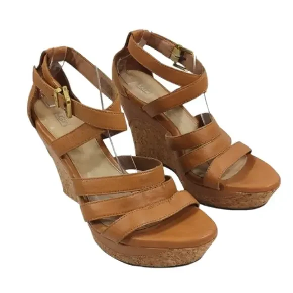 UGG Boho Chic Dillon Platform Sandals GUC $170 Size 10 S2547 - Picture 4 of 11
